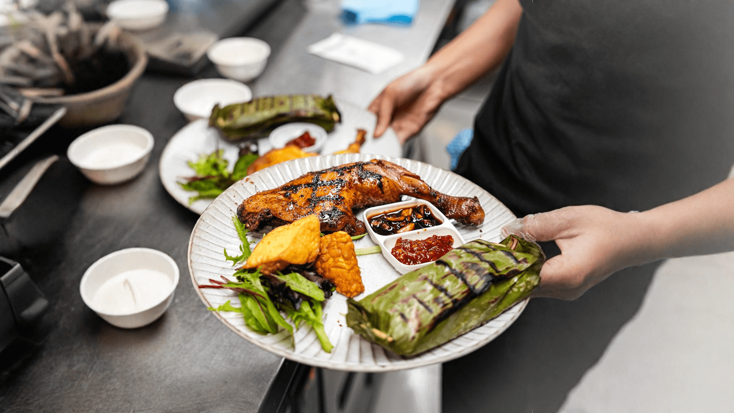 Pondok Nasi Bakar signature nasi bakar dish